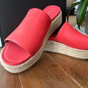 Franco Sarto Tola Espadrille Platform Sandals Size 10